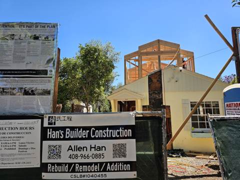 two-storey addition and remodel in San Jose — under construction, photo 30