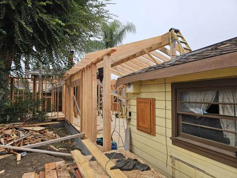 home addition in San Jose — under construction, photo 16