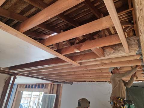 structural remodel in progress in Bay Area — finished, photo 31