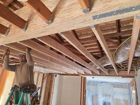 structural remodel in progress in Bay Area — finished, photo 32