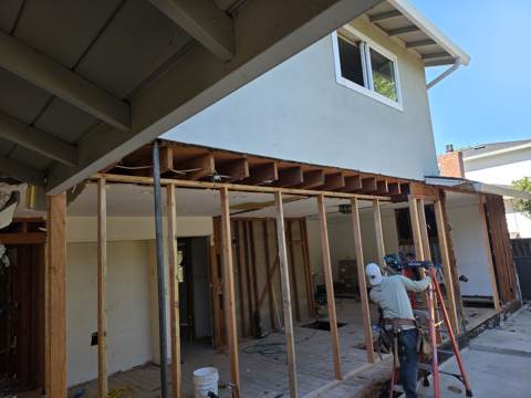 structural remodel in progress in Bay Area — under construction, photo 73