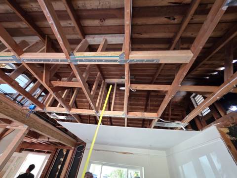 structural remodel in progress in Bay Area — under construction, photo 91